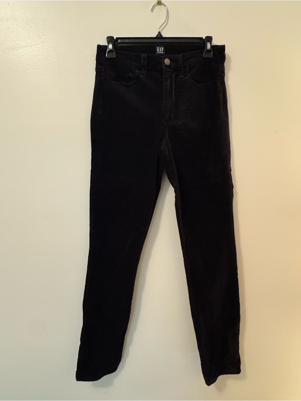 GAP Women's Black Velvet Skinny Jeans